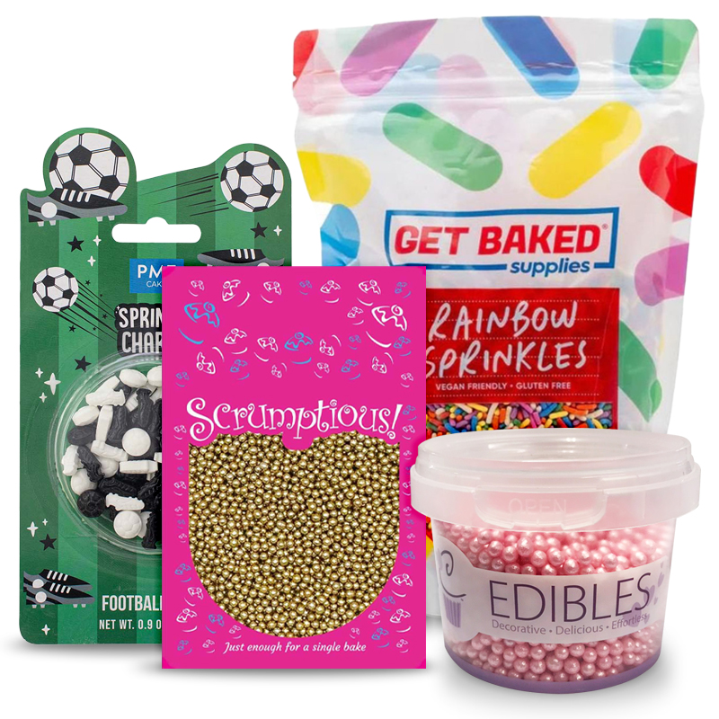 Edible Decorations and Sprinkles for Cakes