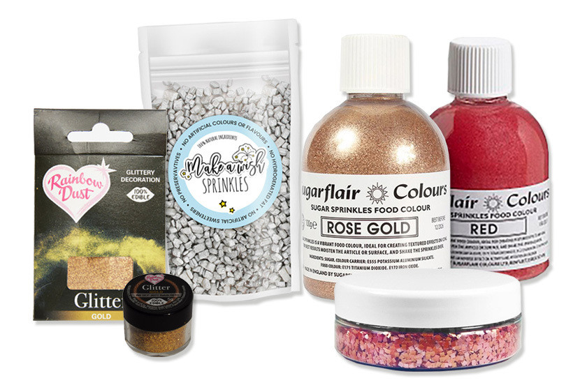 Edible Glitter & Coloured Sugar